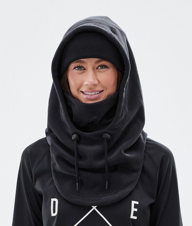 Women Dope Cozy Hood II Face Masks Black | BHULOMG-85