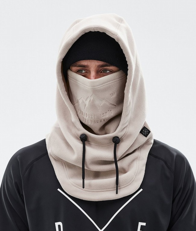 Women Dope Cozy Hood II Face Masks Brown | VCBFXOI-94