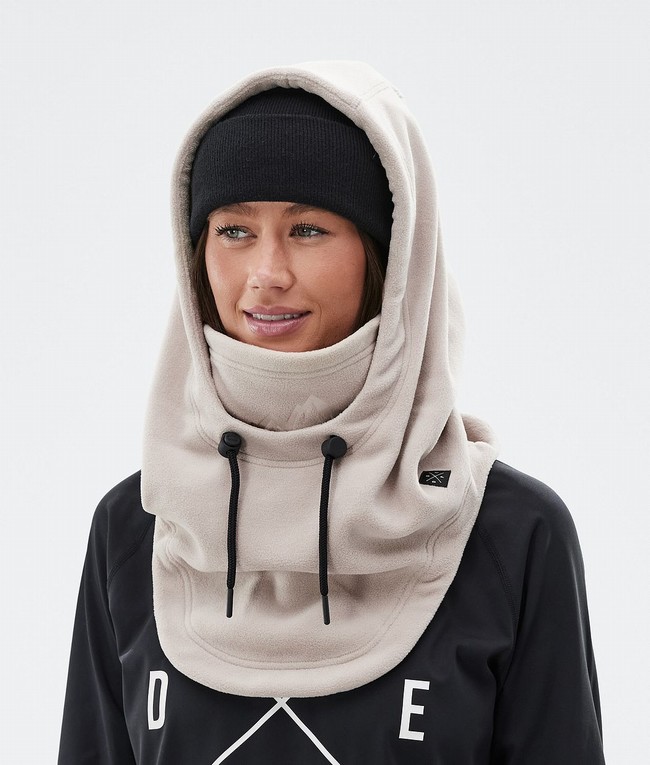 Women Dope Cozy Hood II Face Masks Brown | VCBFXOI-94