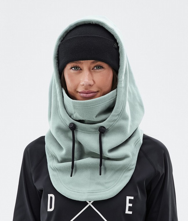 Women Dope Cozy Hood II Face Masks Green | HXNSYEQ-26