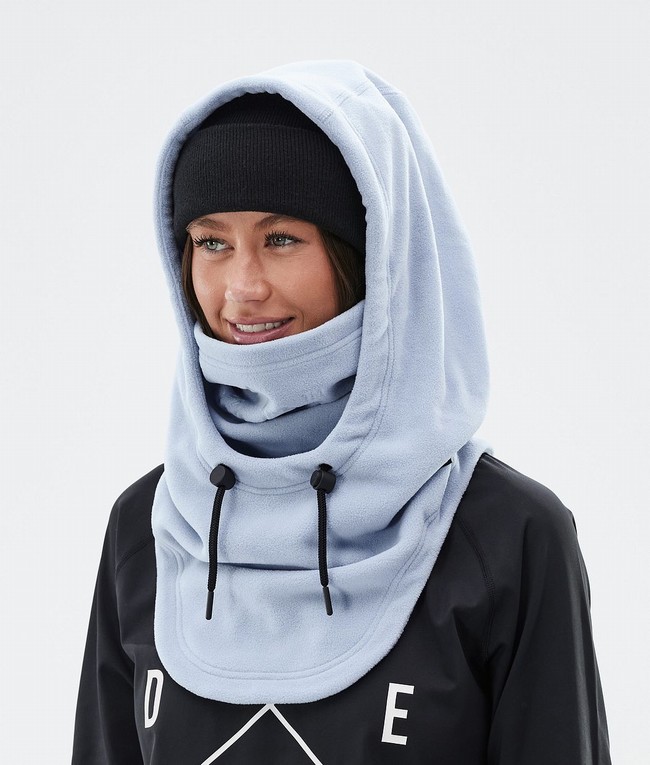 Women Dope Cozy Hood II Face Masks Light Blue | PVAJHWE-79