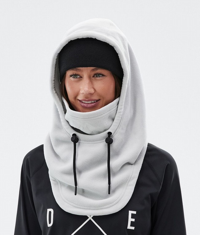 Women Dope Cozy Hood II Face Masks Light Grey | WQRUHKJ-31