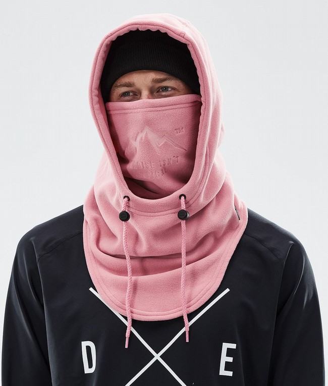 Women Dope Cozy Hood II Face Masks Pink | ZHBDQPJ-57