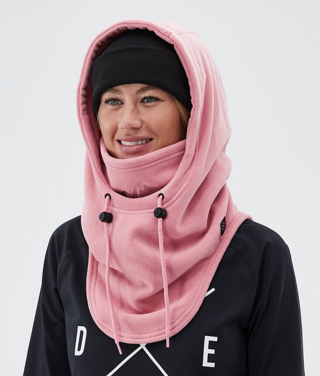 Women Dope Cozy Hood II Face Masks Pink | ZHBDQPJ-57