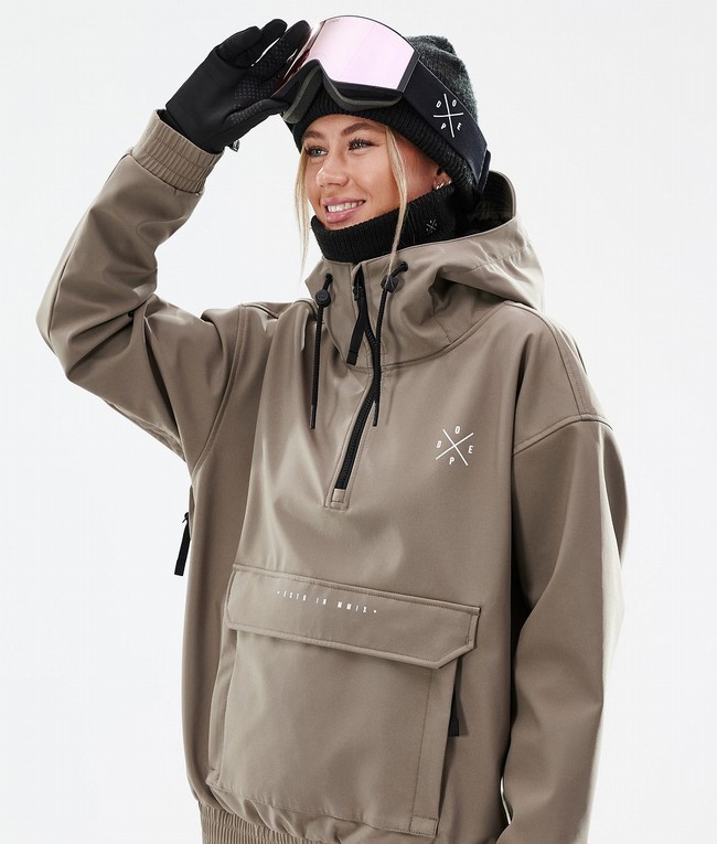 Women Dope Cyclone W 2022 Snowboard Jackets Grey | RFCSDWP-72