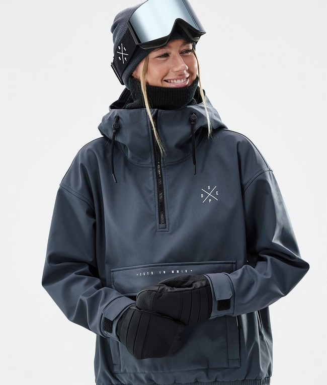 Women Dope Cyclone W Snowboard Jackets Blue | NZXSEWK-84