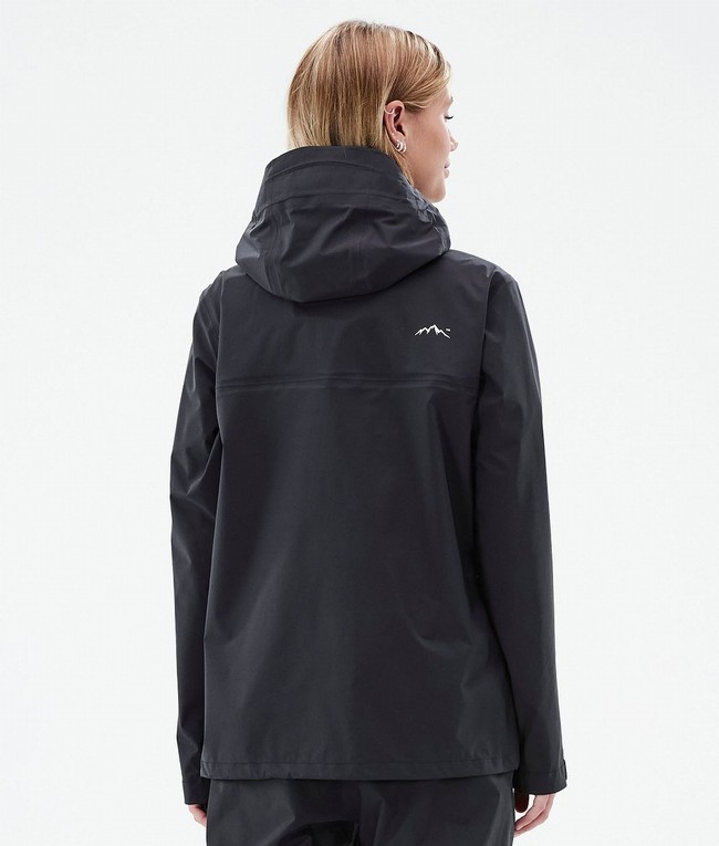 Women Dope Downpour W Outdoor Jackets Black | PYDIFNQ-69