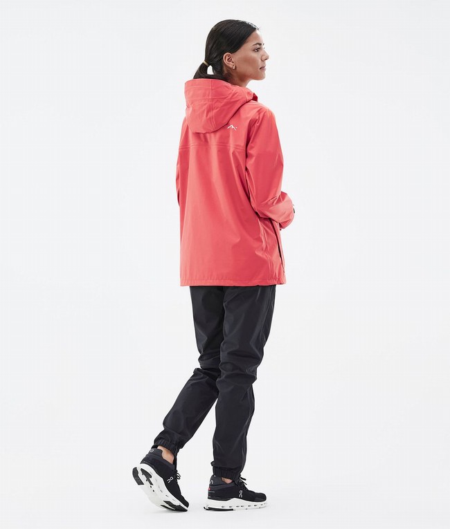 Women Dope Downpour W Outdoor Jackets Coral | NWALCED-67