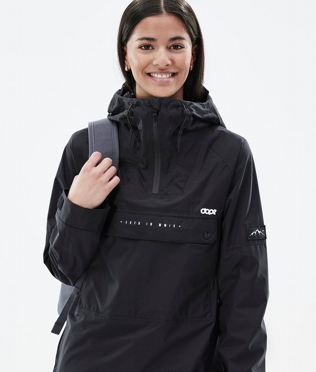 Women Dope Hiker Light W Outdoor Jackets Black | LFMAKXY-60