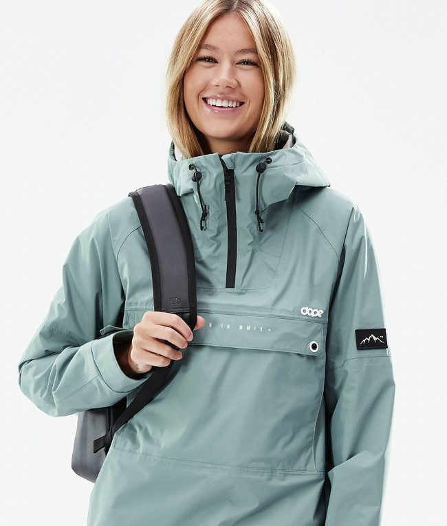 Women Dope Hiker Light W Outdoor Jackets Green | NKARWYQ-58