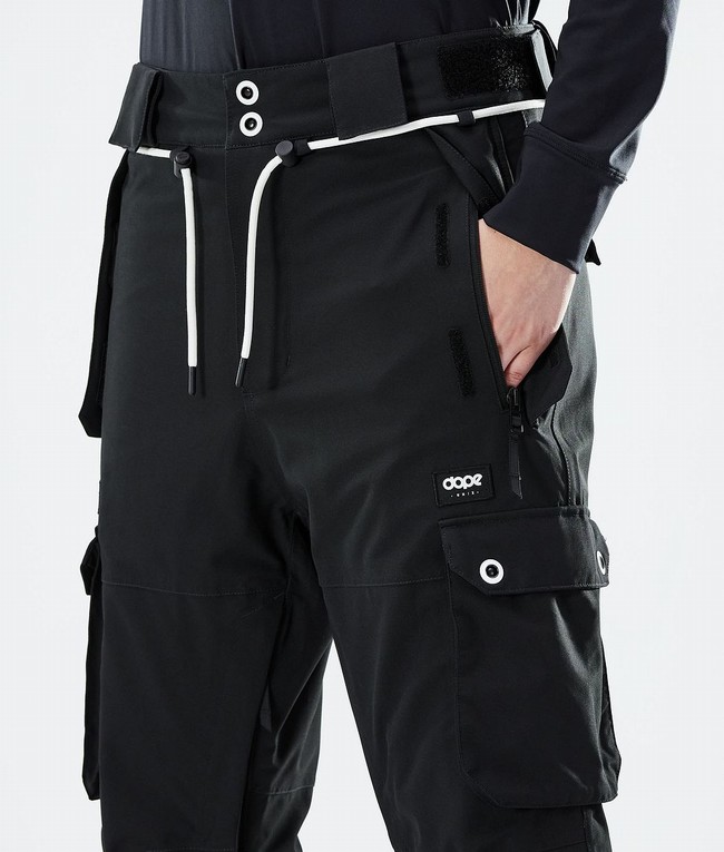 Women Dope Iconic W 2021 Ski Pants Black | ZVUIKFQ-60