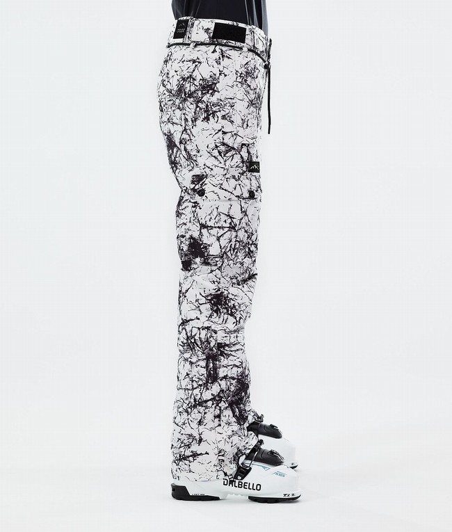 Women Dope Iconic W 2021 Ski Pants White / Black | DPMSBYA-64