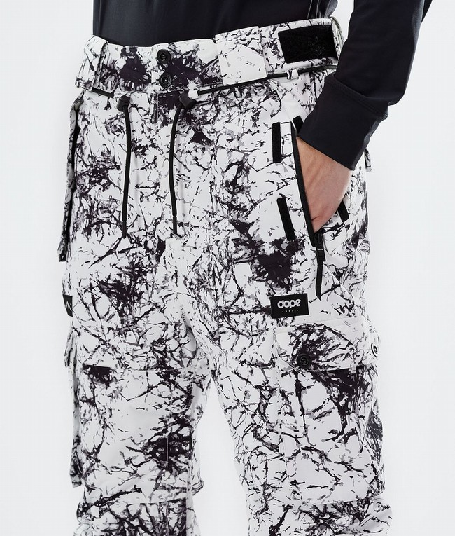 Women Dope Iconic W 2021 Ski Pants White / Black | DPMSBYA-64