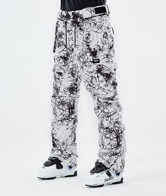 Women Dope Iconic W 2021 Ski Pants White / Black | DPMSBYA-64