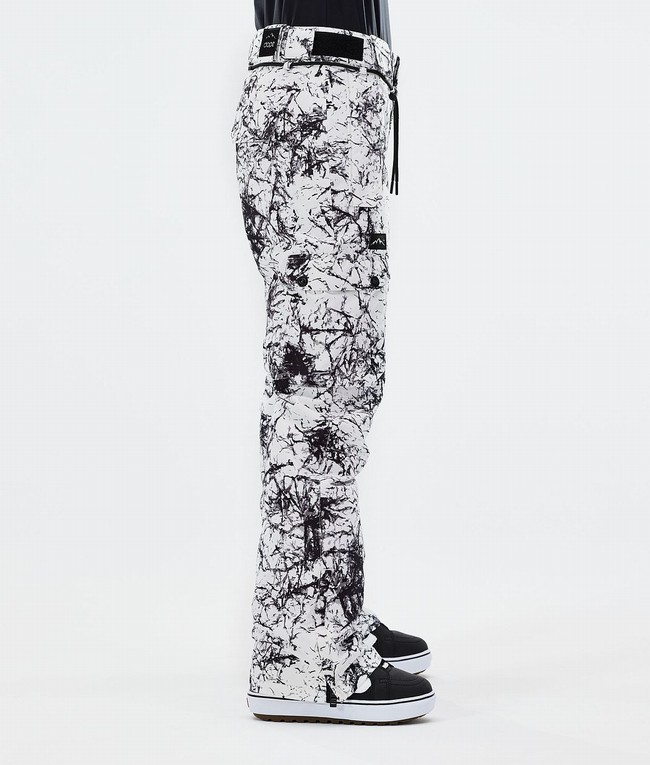 Women Dope Iconic W 2021 Snowboard Pants White / Black | BNVKXED-43