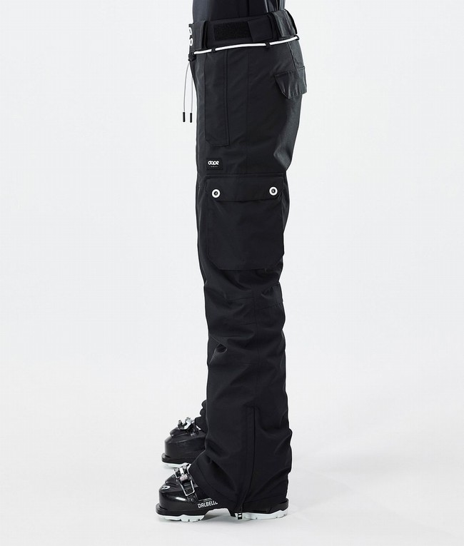 Women Dope Iconic W Ski Pants Black | TNMGQDL-05