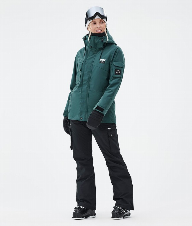 Women Dope Iconic W Ski Pants Black | WGQZTYD-41