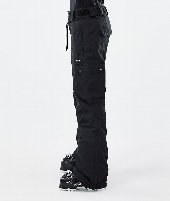 Women Dope Iconic W Ski Pants Black | WGQZTYD-41