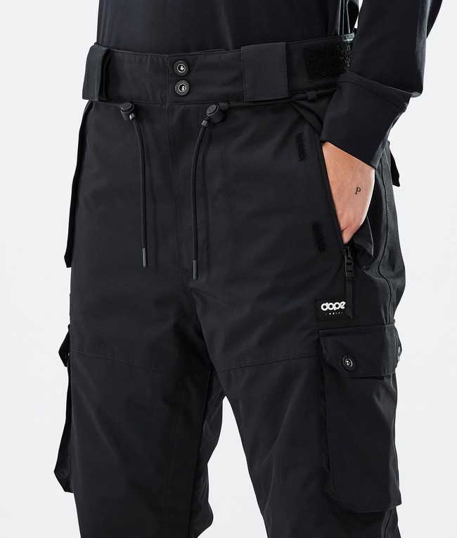 Women Dope Iconic W Ski Pants Black | WGQZTYD-41