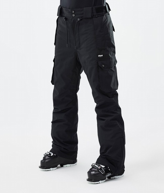 Women Dope Iconic W Ski Pants Black | WGQZTYD-41