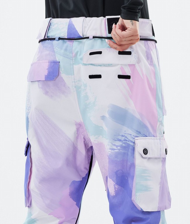 Women Dope Iconic W Ski Pants Blue / Pink | PJLYQNB-81