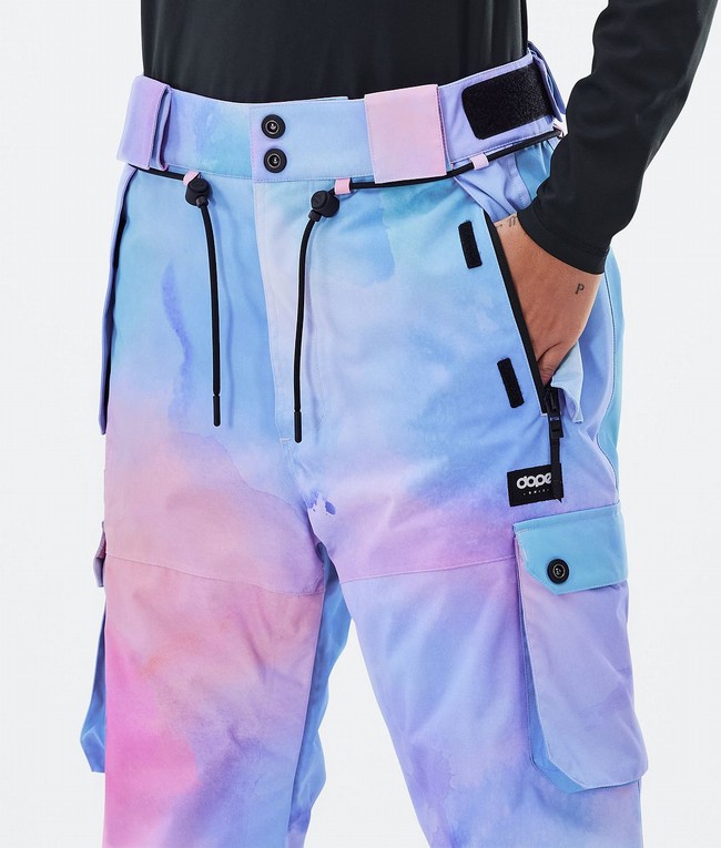 Women Dope Iconic W Ski Pants Blue / Pink | JBWXMGO-63