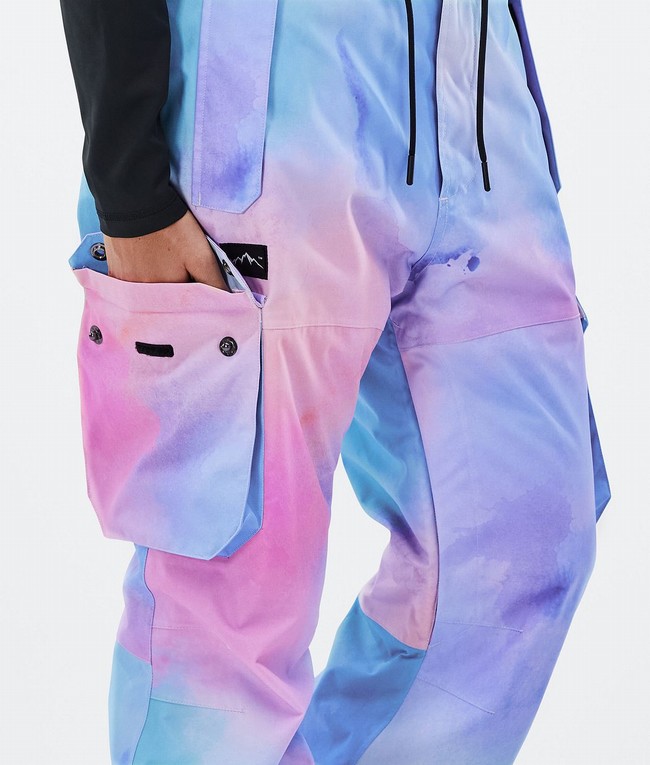 Women Dope Iconic W Ski Pants Blue / Pink | JBWXMGO-63