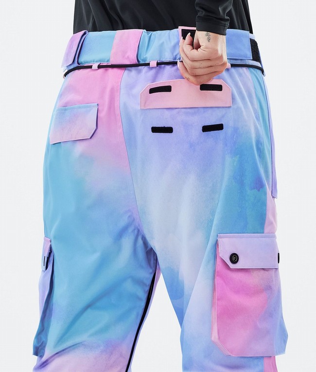 Women Dope Iconic W Ski Pants Blue / Pink | JBWXMGO-63