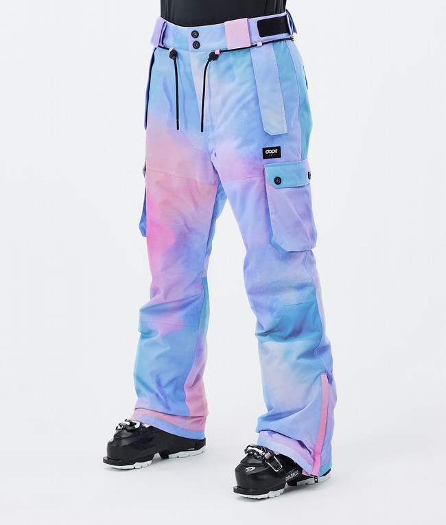 Women Dope Iconic W Ski Pants Blue / Pink | JBWXMGO-63