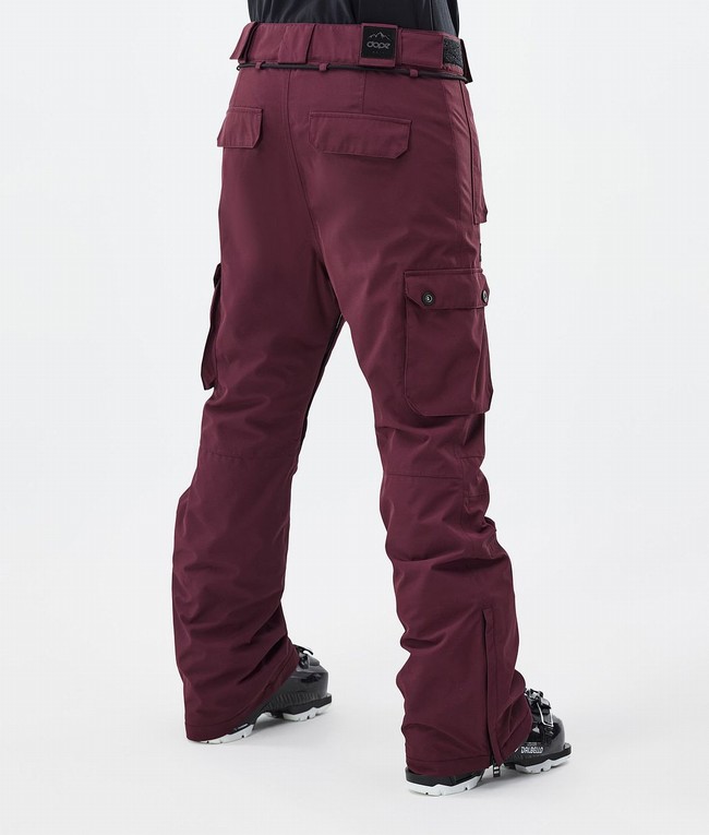 Women Dope Iconic W Ski Pants Burgundy | WHEFTXL-87