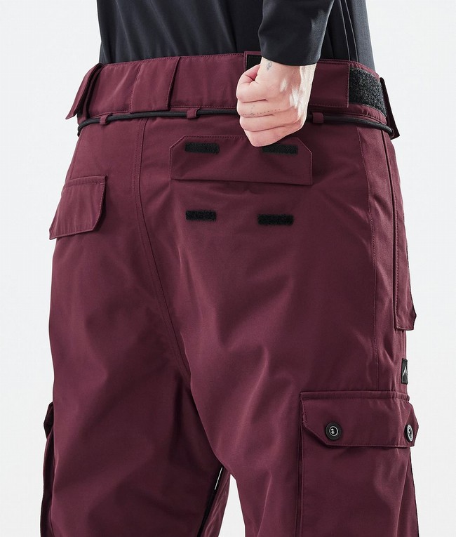 Women Dope Iconic W Ski Pants Burgundy | WHEFTXL-87