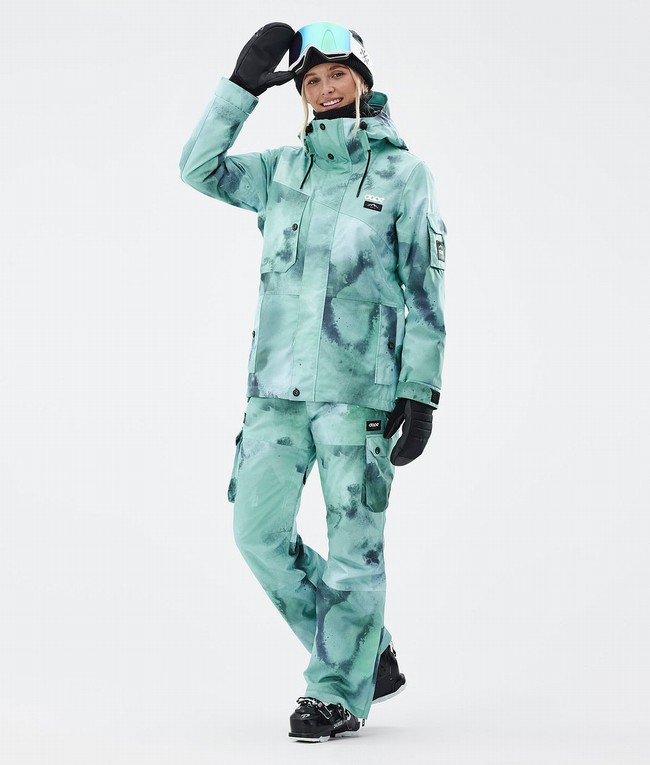 Women Dope Iconic W Ski Pants Green | GMKOLJY-10