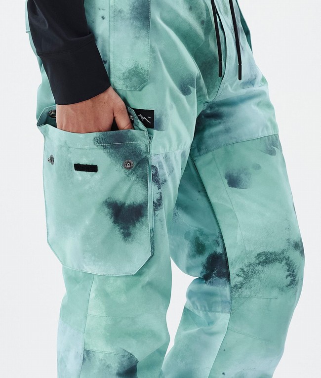 Women Dope Iconic W Ski Pants Green | GMKOLJY-10