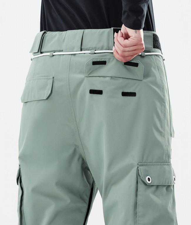 Women Dope Iconic W Ski Pants Green | MZBKXVU-20