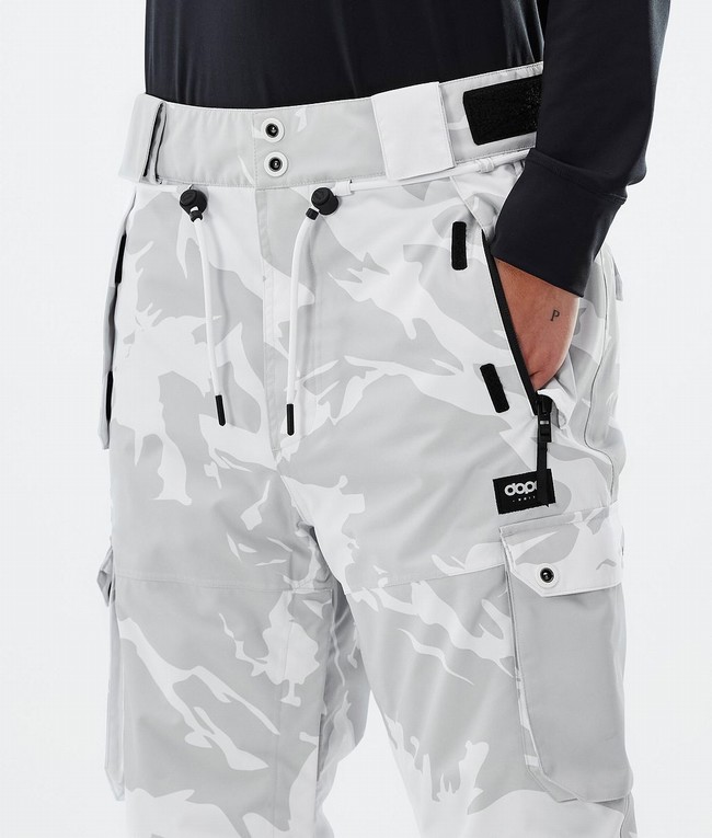 Women Dope Iconic W Ski Pants Grey / Camo | GHBCXRN-13