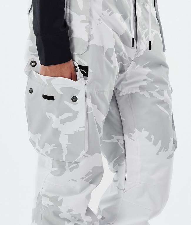 Women Dope Iconic W Ski Pants Grey / Camo | GHBCXRN-13