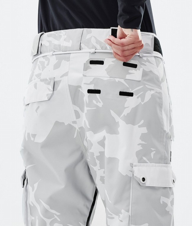 Women Dope Iconic W Ski Pants Grey / Camo | GHBCXRN-13