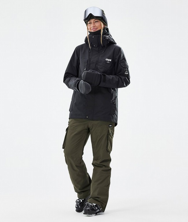 Women Dope Iconic W Ski Pants Olive / Green | KHBLXNO-06