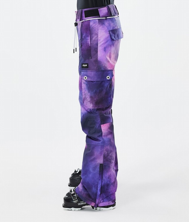 Women Dope Iconic W Ski Pants Purple | CKSZNFB-65