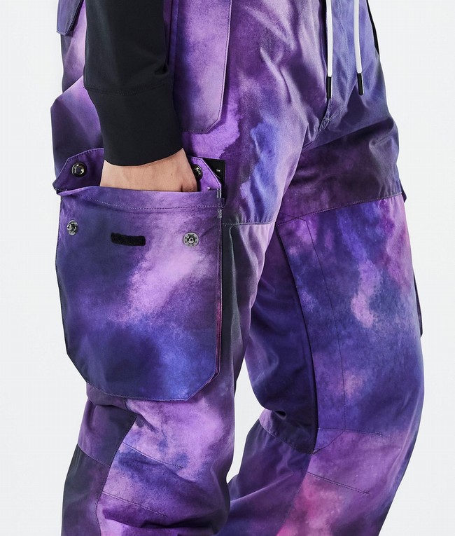 Women Dope Iconic W Ski Pants Purple | CKSZNFB-65