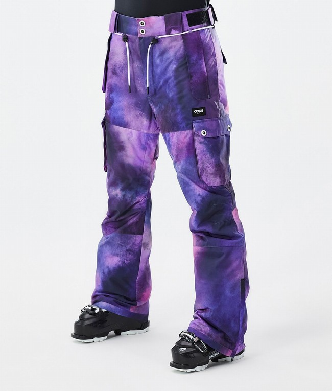 Women Dope Iconic W Ski Pants Purple | CKSZNFB-65