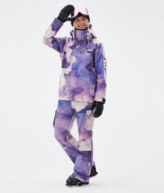 Women Dope Iconic W Ski Pants Purple | WHJAOZN-43