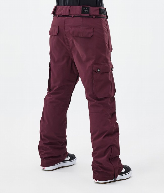 Women Dope Iconic W Snowboard Pants Burgundy | GPEIWSM-54