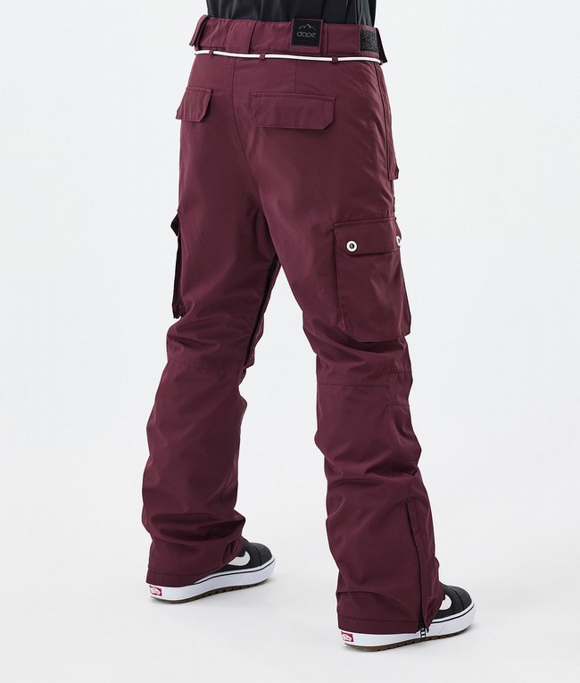 Women Dope Iconic W Snowboard Pants Burgundy | UMCGTQR-70