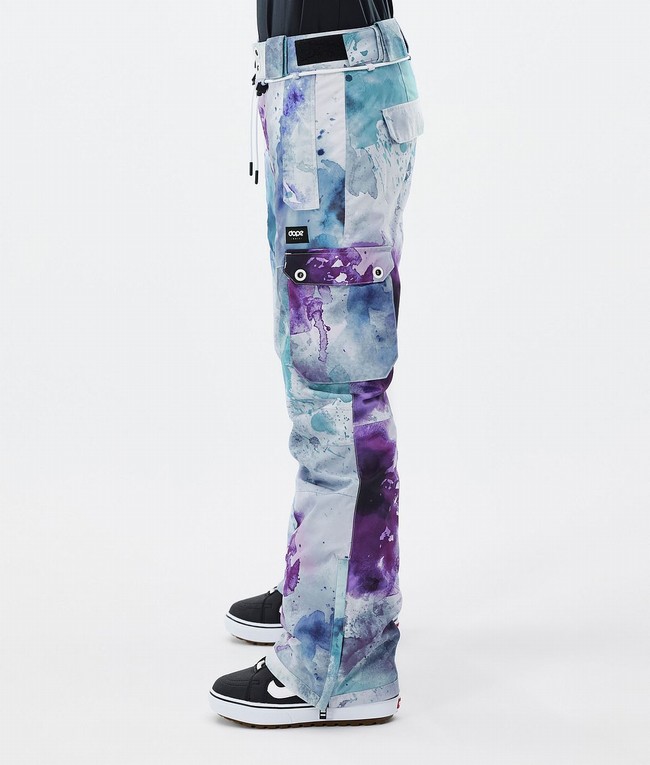 Women Dope Iconic W Snowboard Pants Green / Purple | JFOHYNT-74