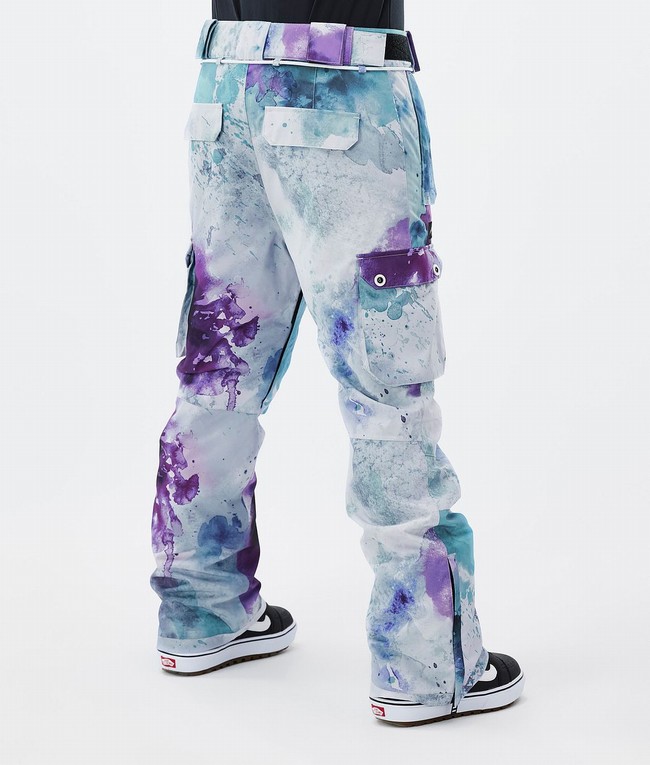 Women Dope Iconic W Snowboard Pants Green / Purple | JFOHYNT-74