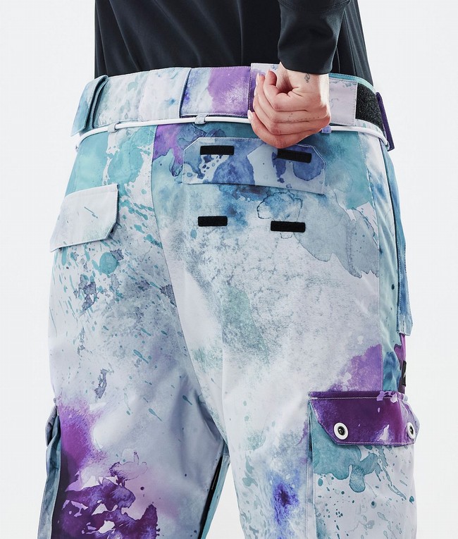 Women Dope Iconic W Snowboard Pants Green / Purple | JFOHYNT-74