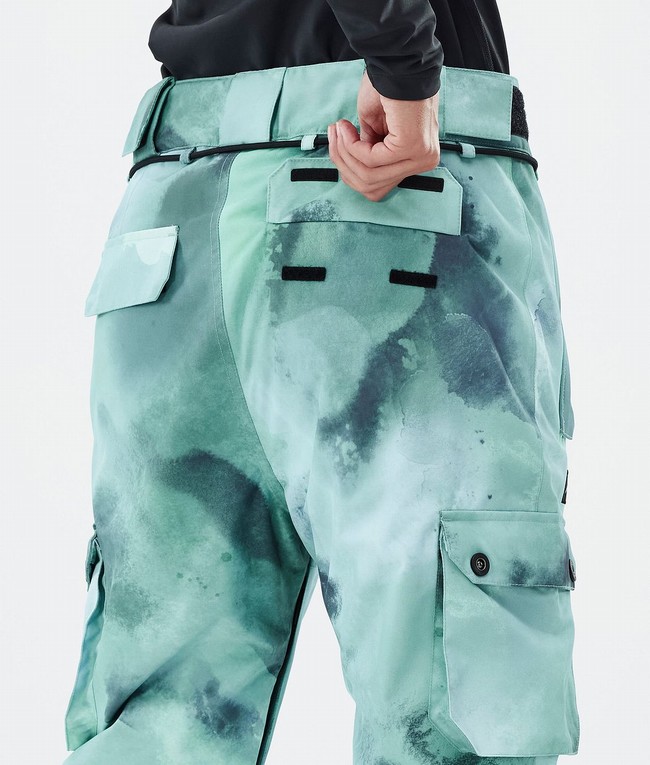 Women Dope Iconic W Snowboard Pants Green | VEFWZND-57