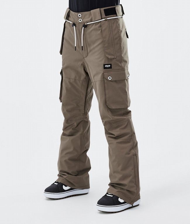 Women Dope Iconic W Snowboard Pants Grey | MZWQUXB-49