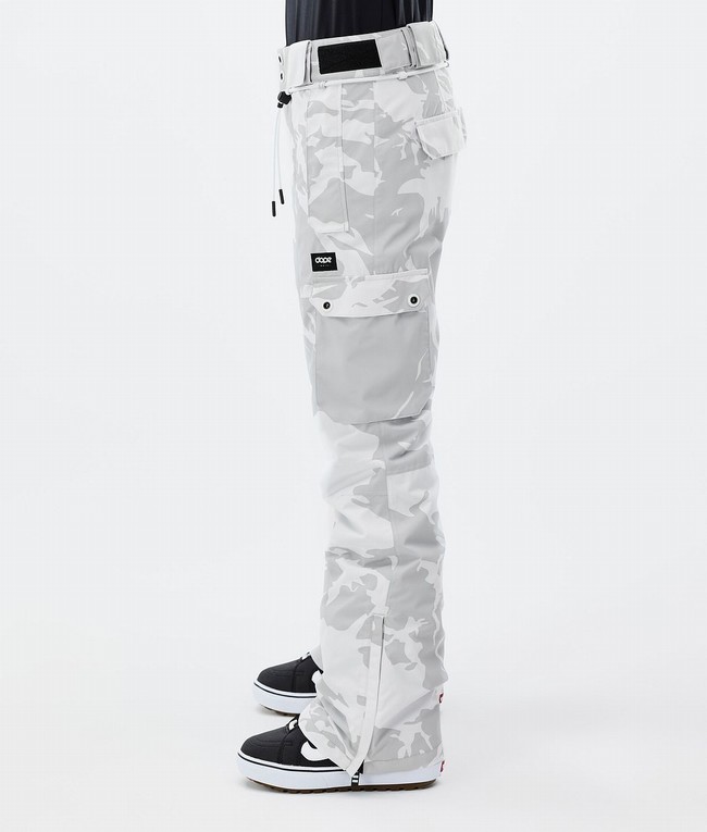 Women Dope Iconic W Snowboard Pants Grey / Camo | TYMXCZD-50